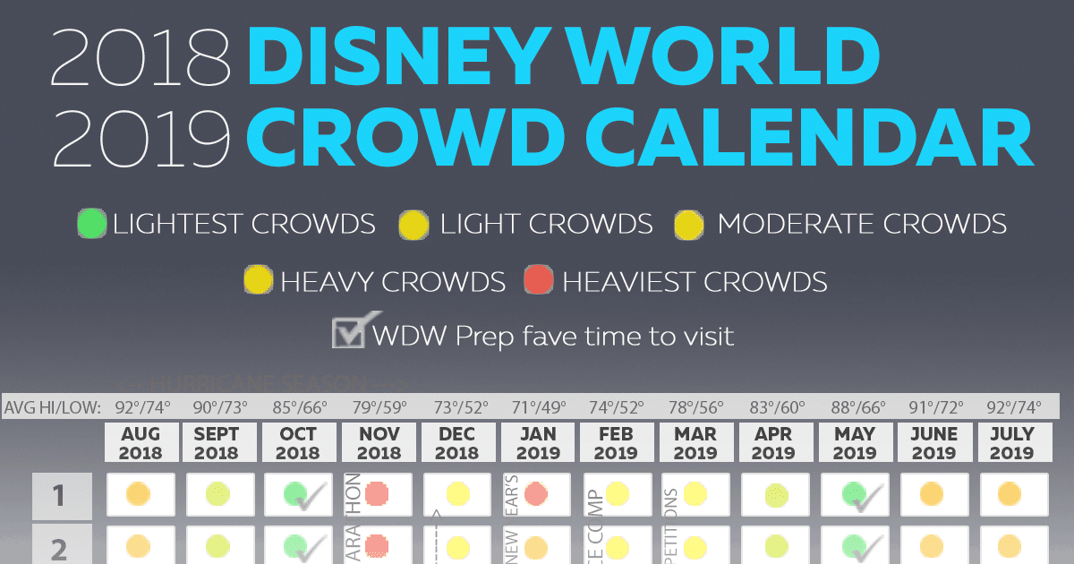 Disney World 20182019 crowd calendar (best times to visit)