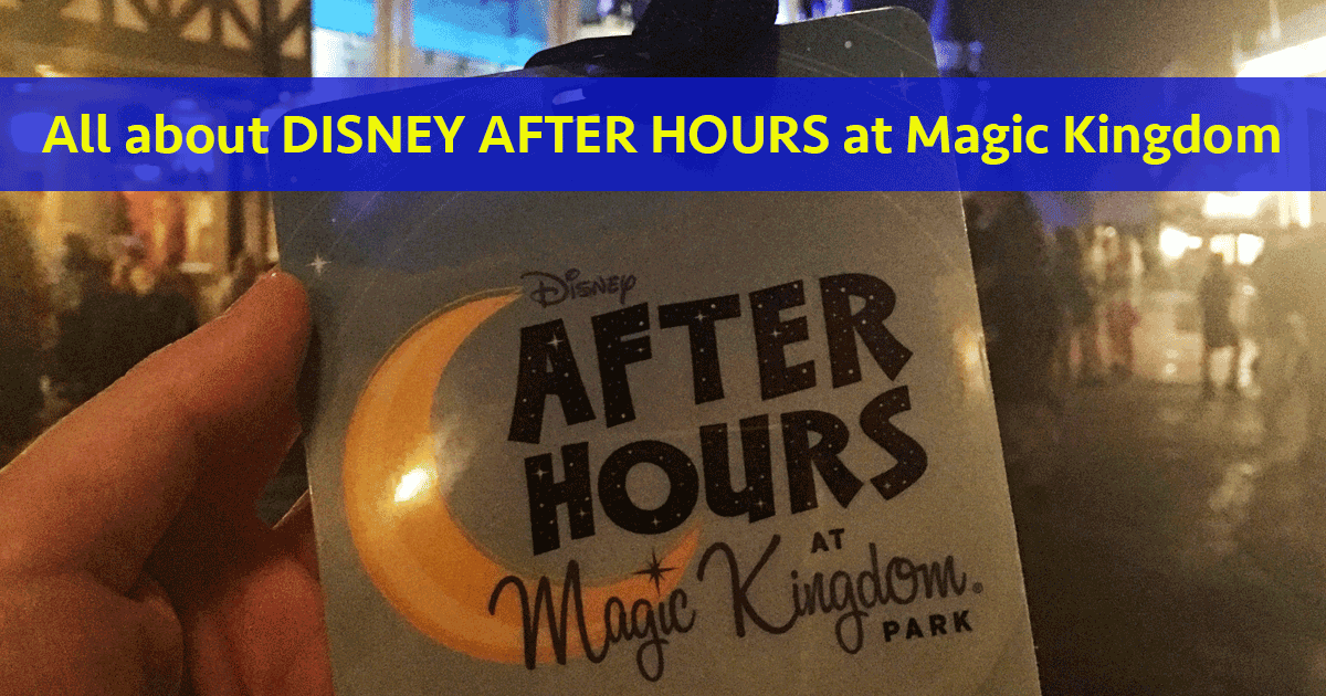 disney after hours at magic kingdom park
