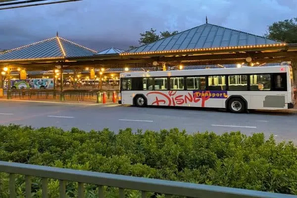 Disney bus at Magic Kingdom