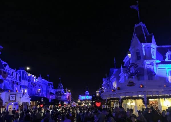 Main Street U.S.A. during the Halloween Party