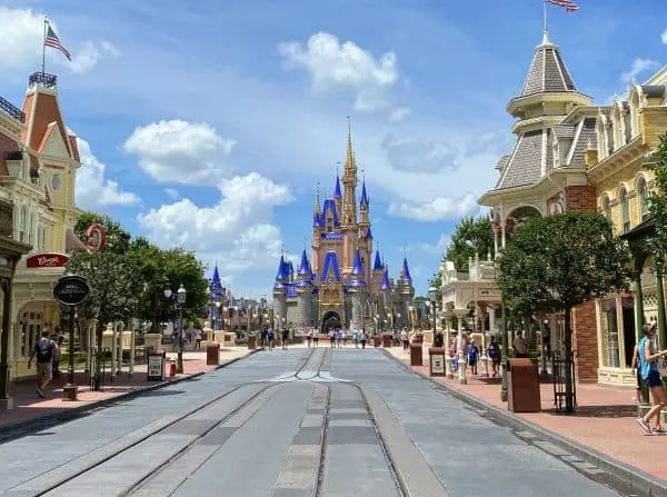 Main Street USA with castle
