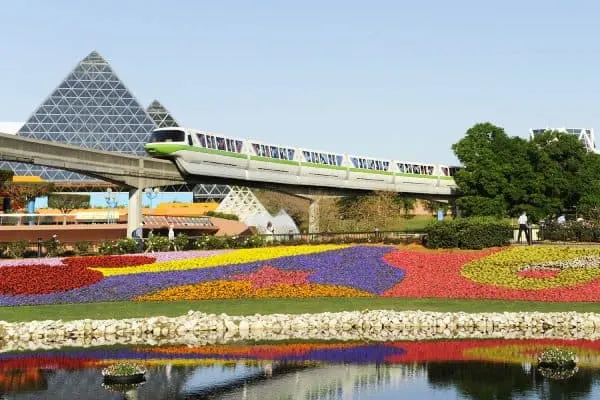 Monorail epcot flower and garden festival