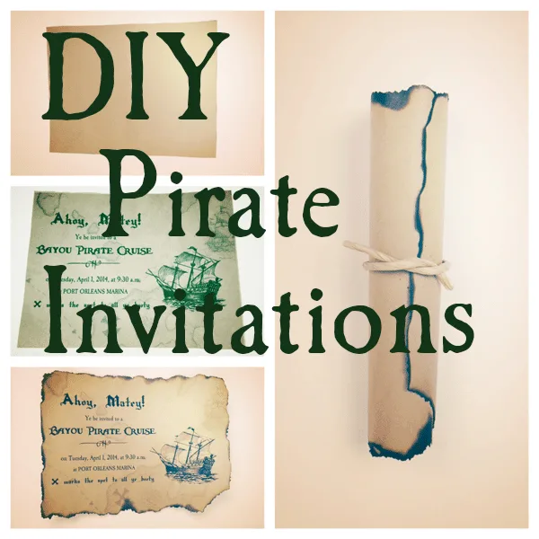 DIY Pirate Invitations