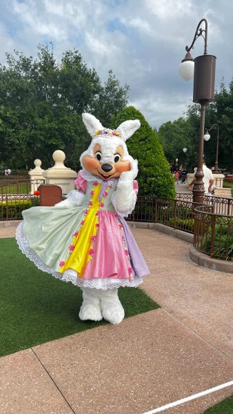 mrs. easter bunny at magic kingdom