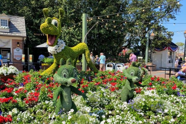 Pluto chip and dale topiaries flower and garden festival
