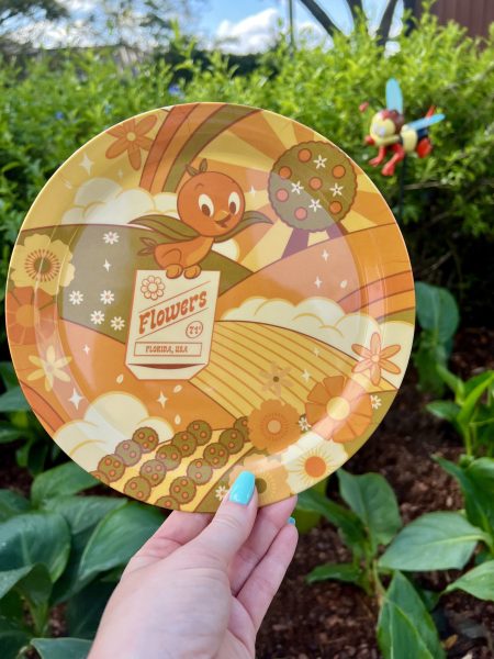 orange bird plate - spike the bee scavenger hunt prize