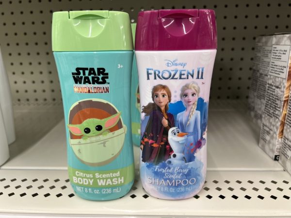 Disney themed body wash and shampoo