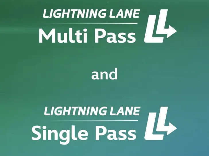 Lightning Lane Multi Pass and Single Pass welcome graphic
