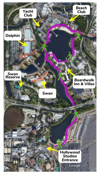 How to walk to Hollywood Studios