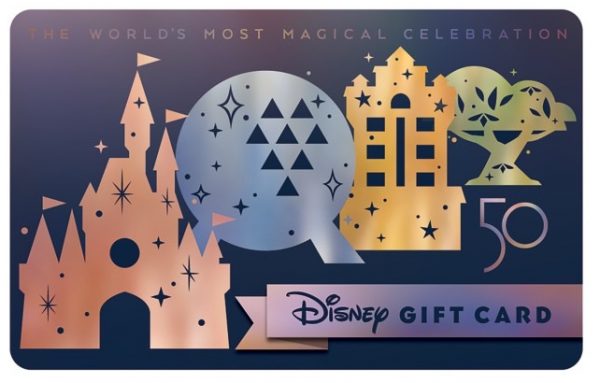 Disney Gift Card 50th anniversary design