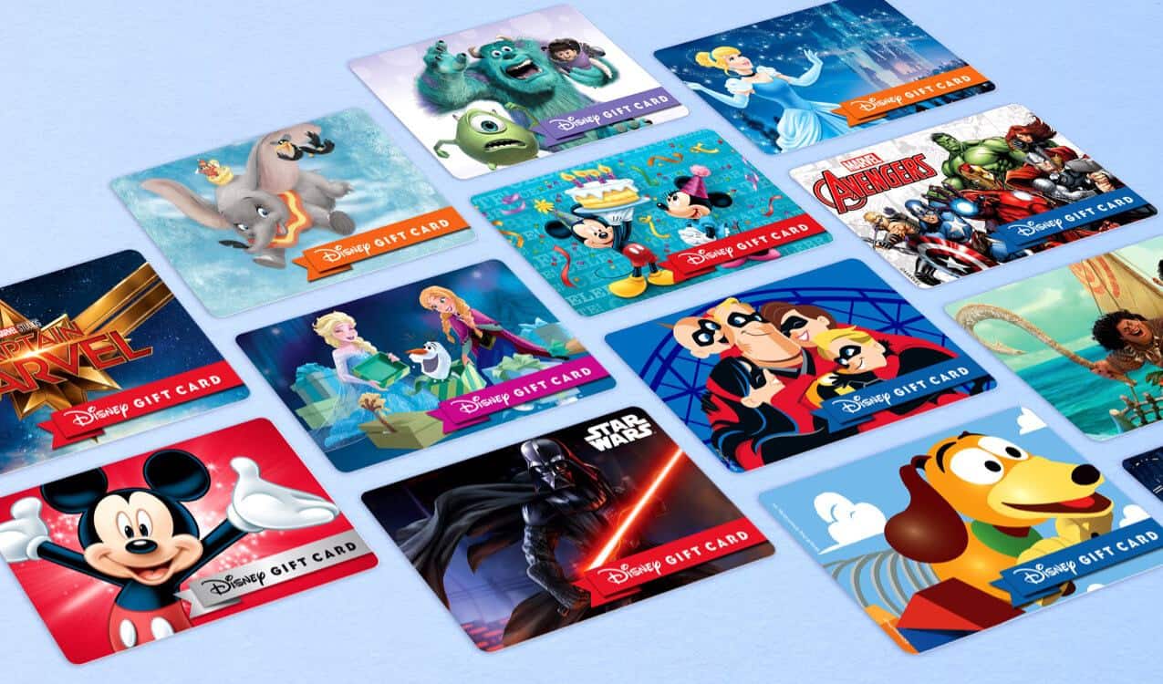 Disney Gift Card designs