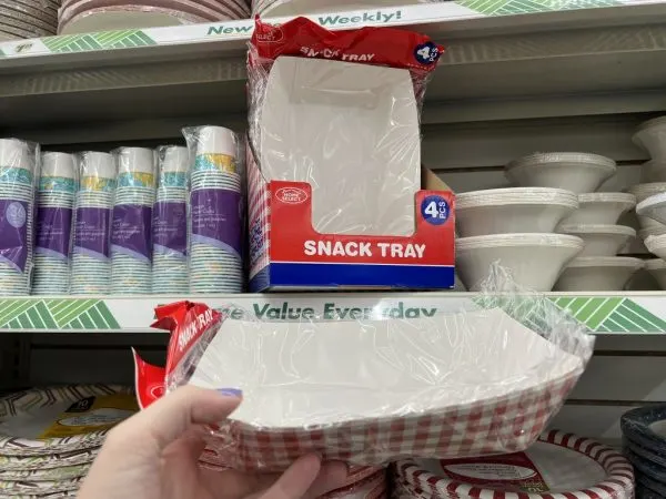 Paper snack tray