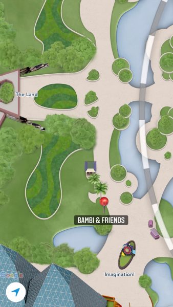 Flower and Garden Festival Topiary Map - Bambi and Friends