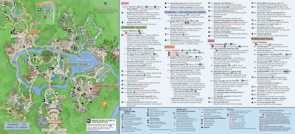 Disney Animal Kingdom Map