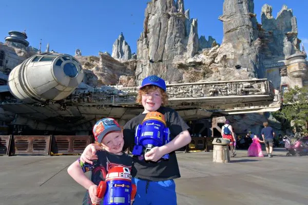 Casey's sons with their droids
