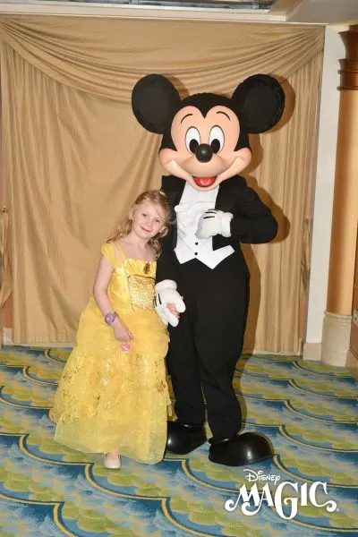 Erin's daughter with Mickey dressed up