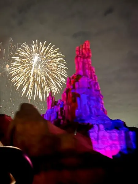 Fireworks from Big Thunder Mountain Railroad
