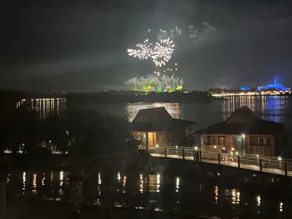 Fireworks from the Polynesian