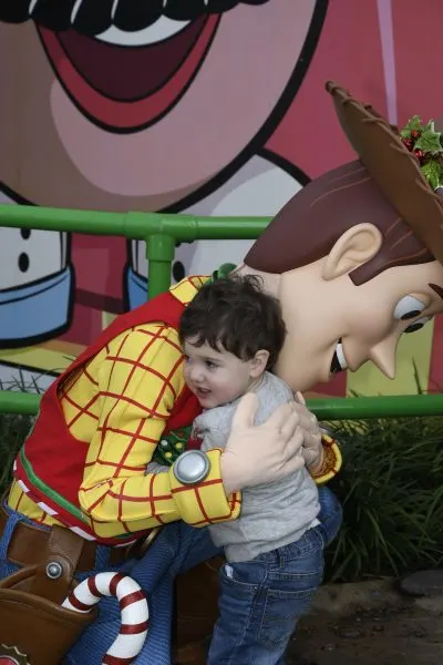 Jackie's son meeting Woody