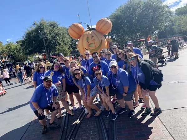 whole group with pumpkin mickey
