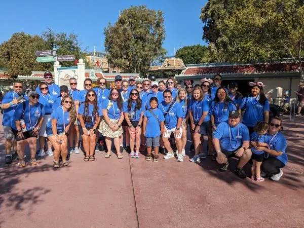 Whole group at Disneyland
