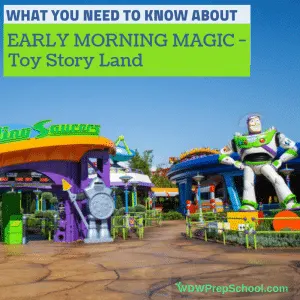 Early Morning Magic Toy Story Land SQ