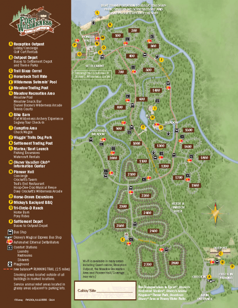 Fort Wilderness Map