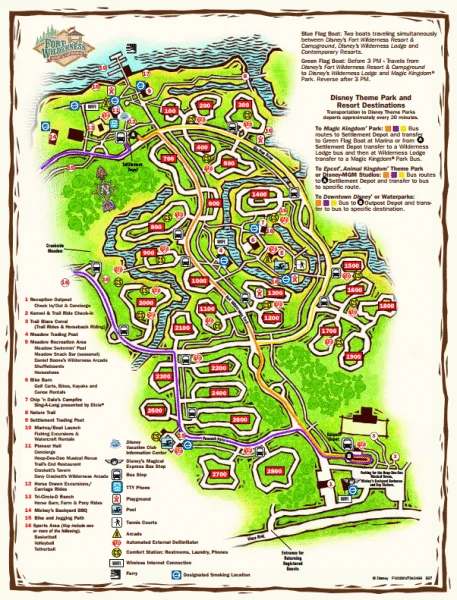 Fort Wilderness map