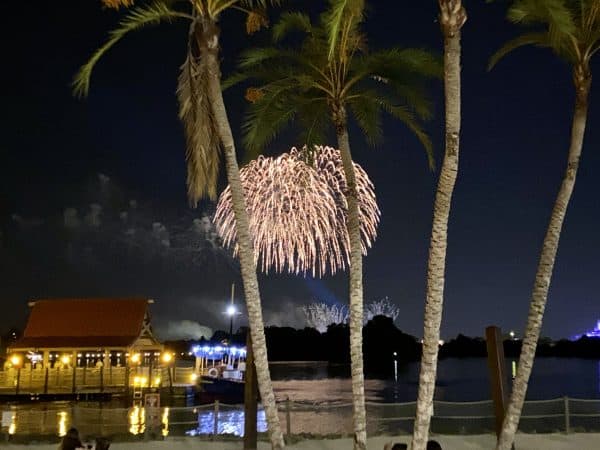 Polynesian fireworks viewing