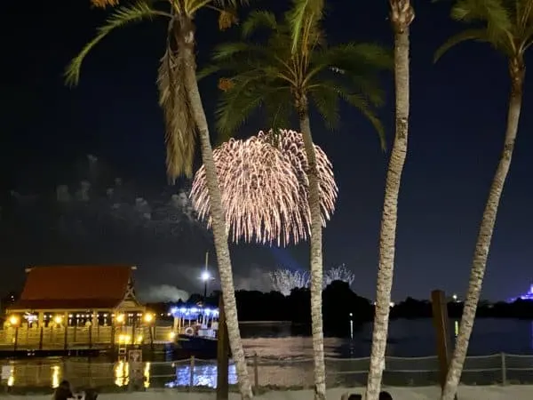 Polynesian fireworks viewing