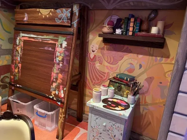 Rapunzel craft area in the Oceaneer Club on the Disney Wish