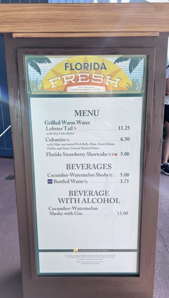 Florida Fresh menu 2024