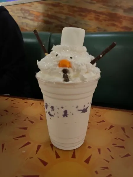 Snowman milkshake
