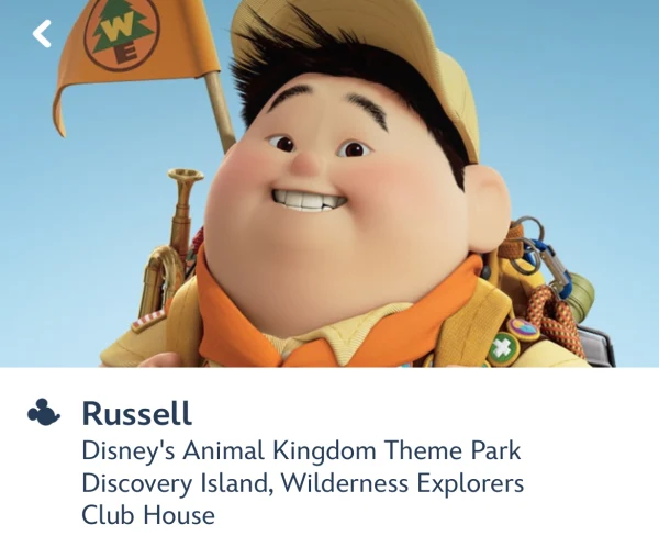 Russell at Animal Kingdom