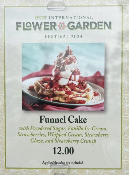 Funnel cake menu board 2024
