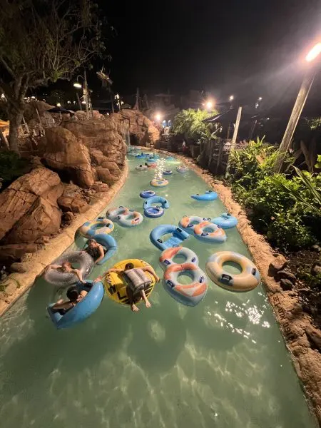Wall E float in lazy river 2024