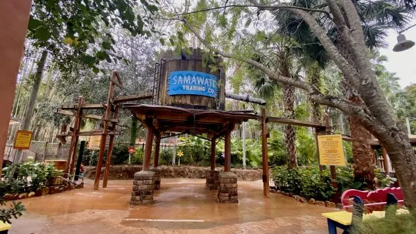 Entrance to water play area at Animal Kingdom Lodge Kidani