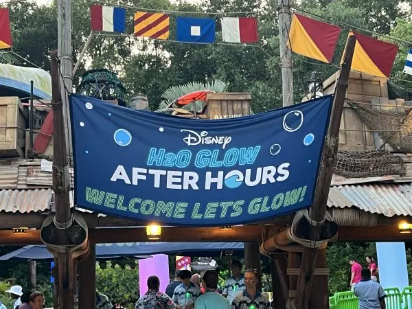 Welcome sign for H2O Glow 2024