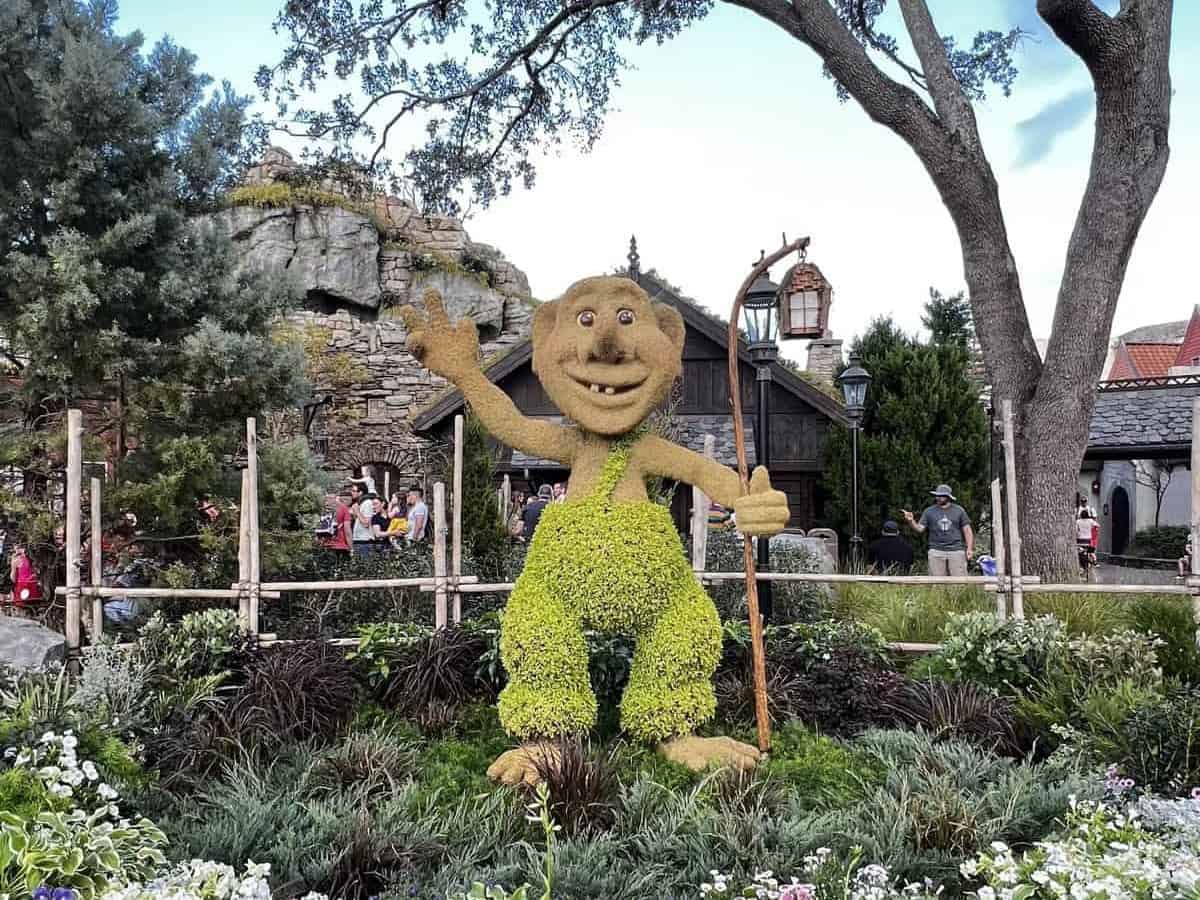 Epcot 2022 Flower and Garden Festival - Norway troll topiary