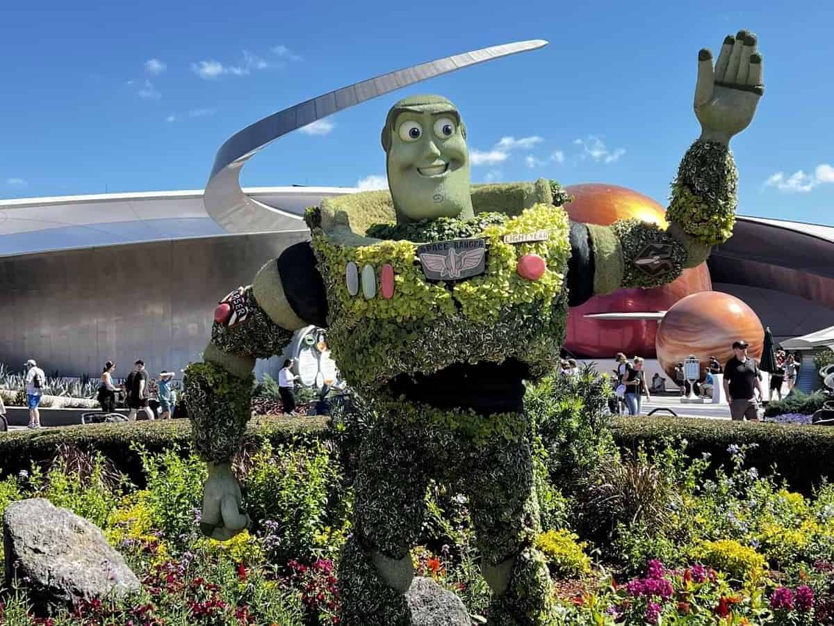 Epcot 2022 Flower and Garden Festival - Buzz Lightyear topiary