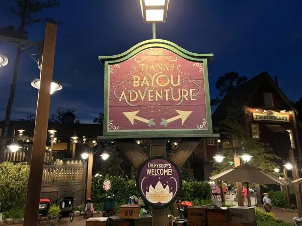 Tiana's Bayou Adventure entrance