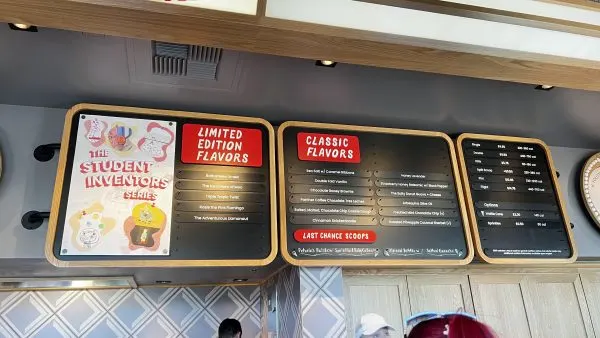 salt and straw Disney Springs menu