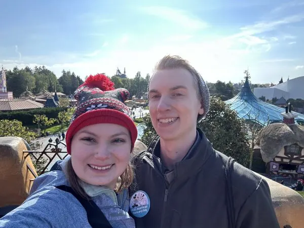 Maria and husband at Disneyland Paris