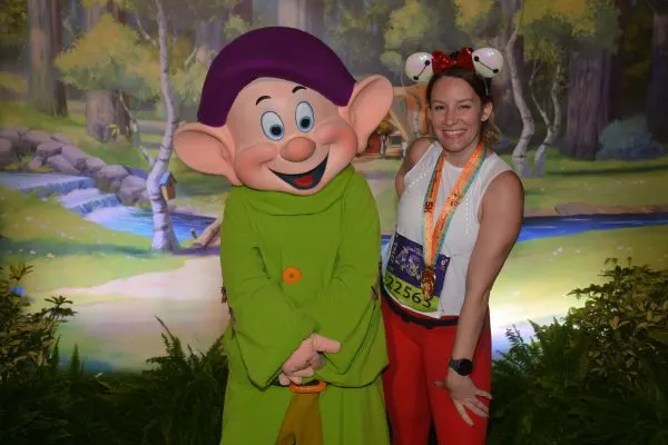 Race photo with Dopey