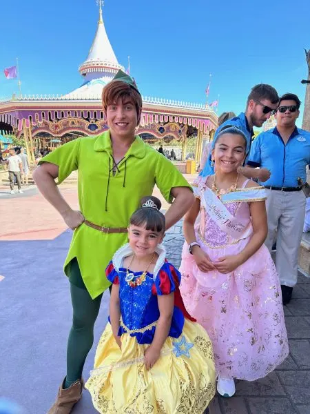 Jude's daughters with Peter Pan
