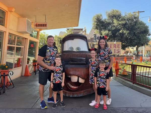 Kiley's family with Mater