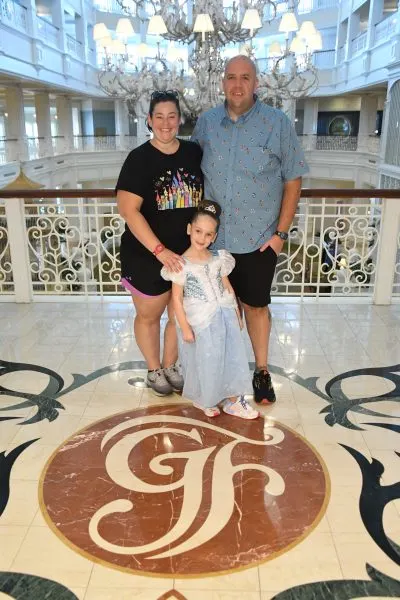 Matt and his family at the Grand Floridian