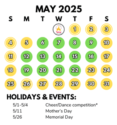 may 2025 crowd calendar
