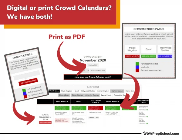 Crowd Calendar print and digital