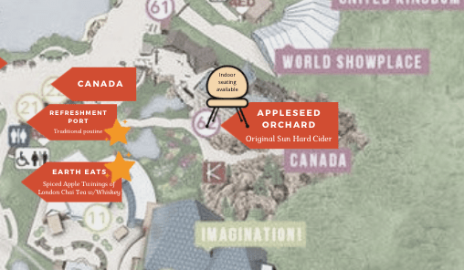 Food and Wine Festival - Appleseed Orchard map